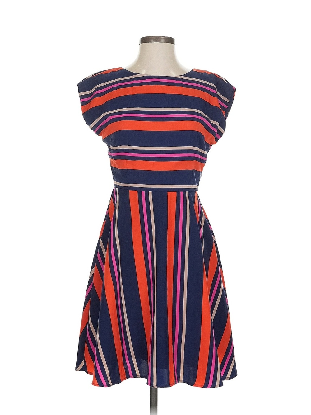 Annabella‎ striped fit and flare dress small